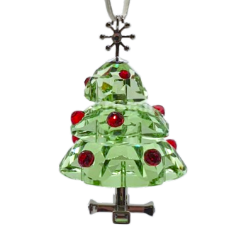 Swarovski crystal Christmas tree ornament Merry Christmas
