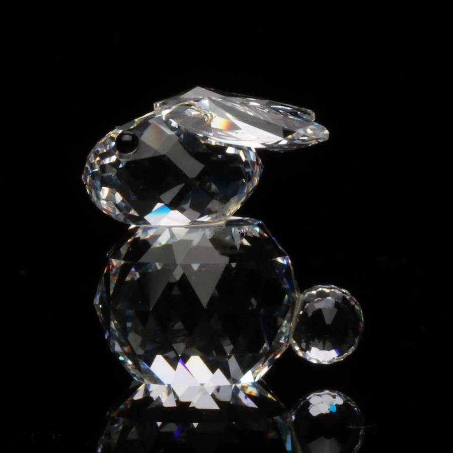 Swarovski Crystal Sitting Mini Bunny Rabbit Figurine