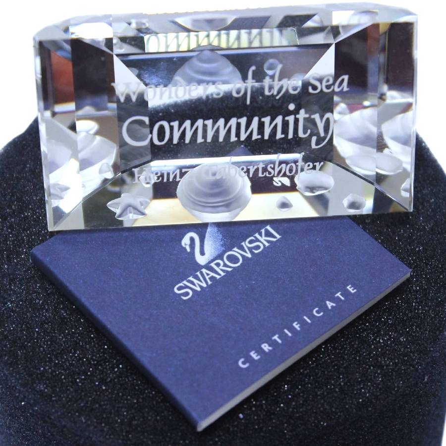 Swarovski Crystal Wonders Of The Sea Community Title Plaque