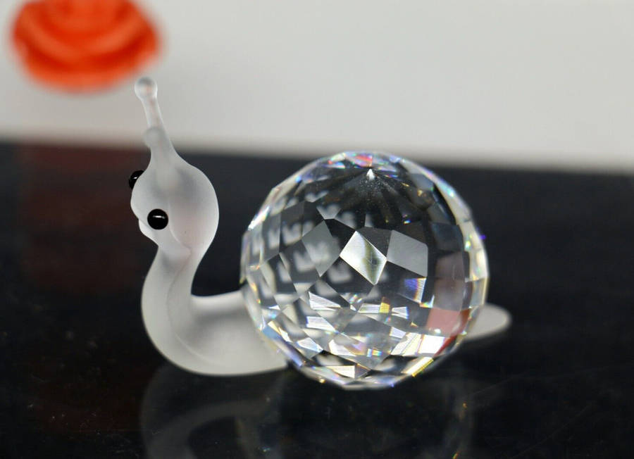 Swarovski Silver Crystal Figurine Snail