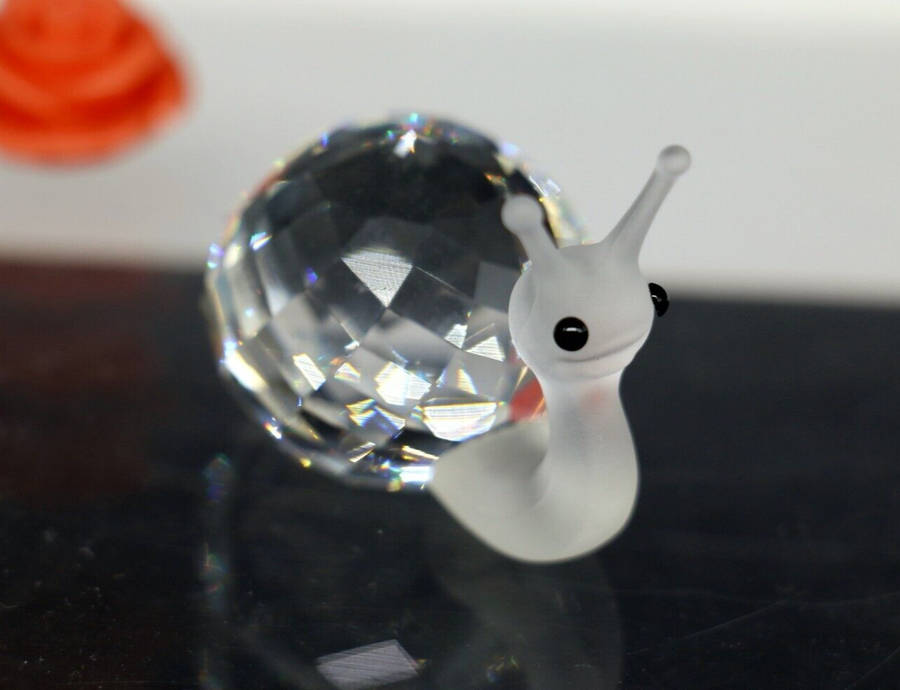 Swarovski Silver Crystal Figurine Snail