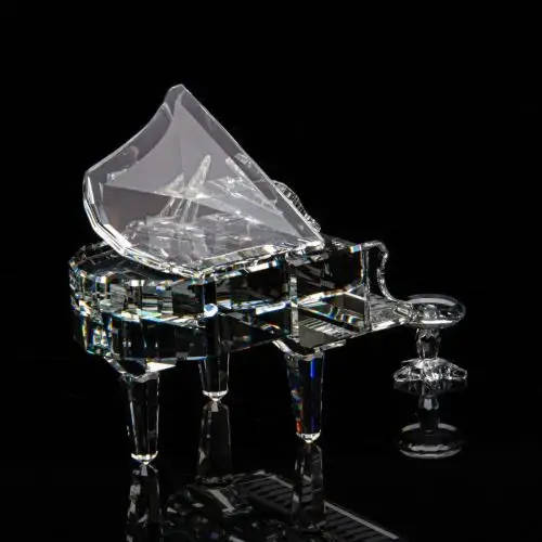 Swarovski Crystal Grand Piano and stool were part of the Crystal Melodies