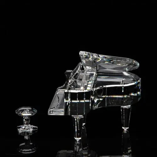 Swarovski Crystal Grand Piano and stool were part of the Crystal Melodies