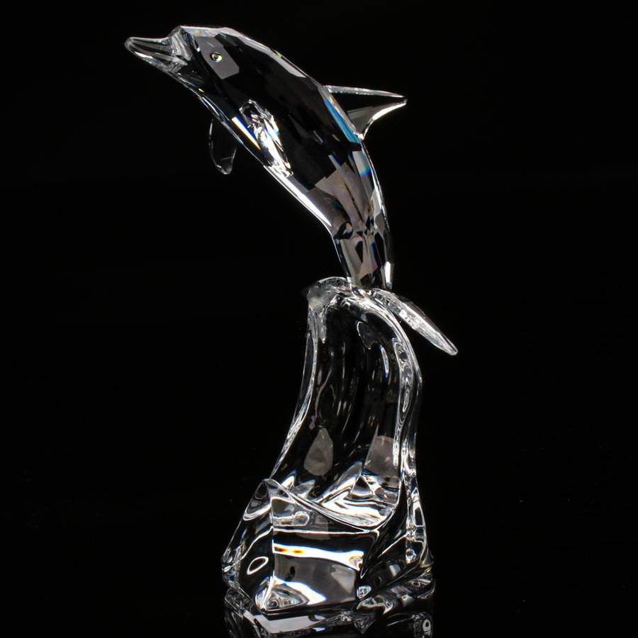Swarovski Silver Crystal Maxi Dolphin 221628 Retired