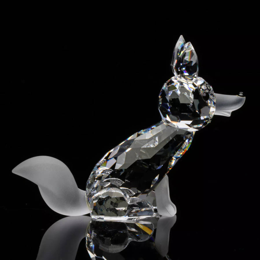 Swarovski crystal large fox was part of the Woodland Friends collection