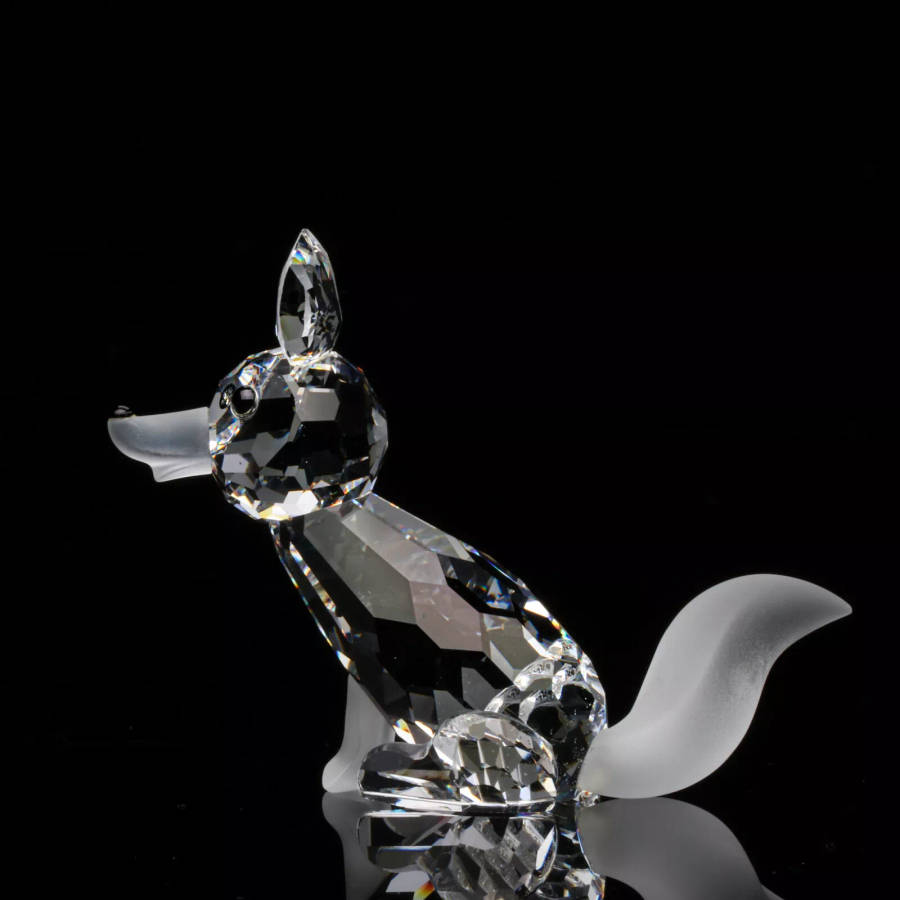 Swarovski crystal large fox was part of the Woodland Friends collection