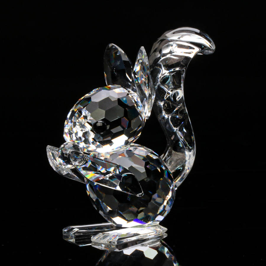 Swarovski Crystal Squirrel part of the Woodland Friends