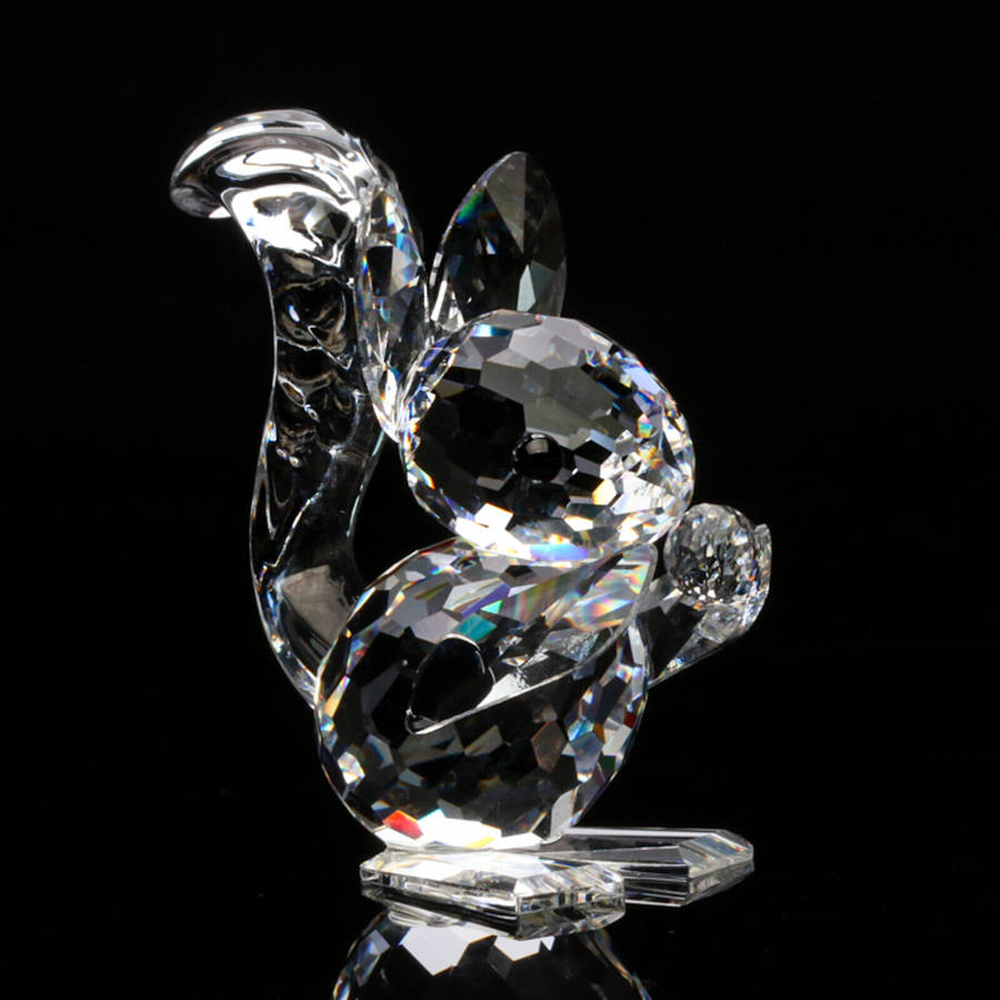Swarovski Crystal Squirrel part of the Woodland Friends