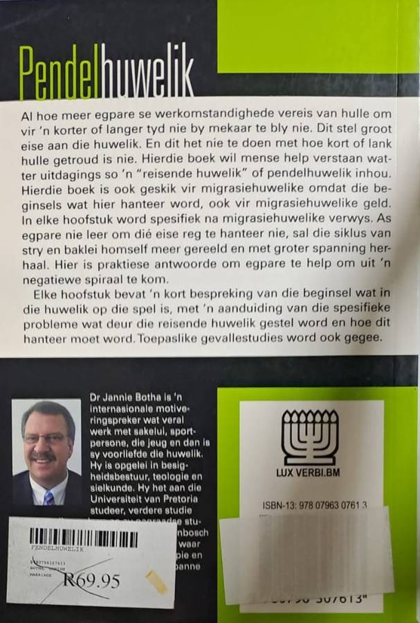 Book - Pendel huwelik - Dr. Jannie Botha