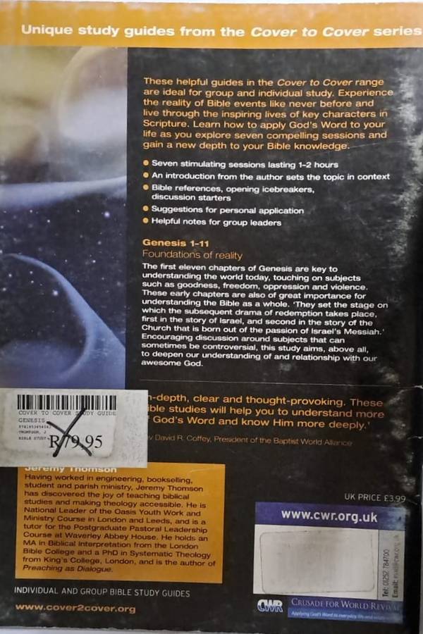 Book - Genesis 1-11 Foundations of reality. - Jeremy Thomson