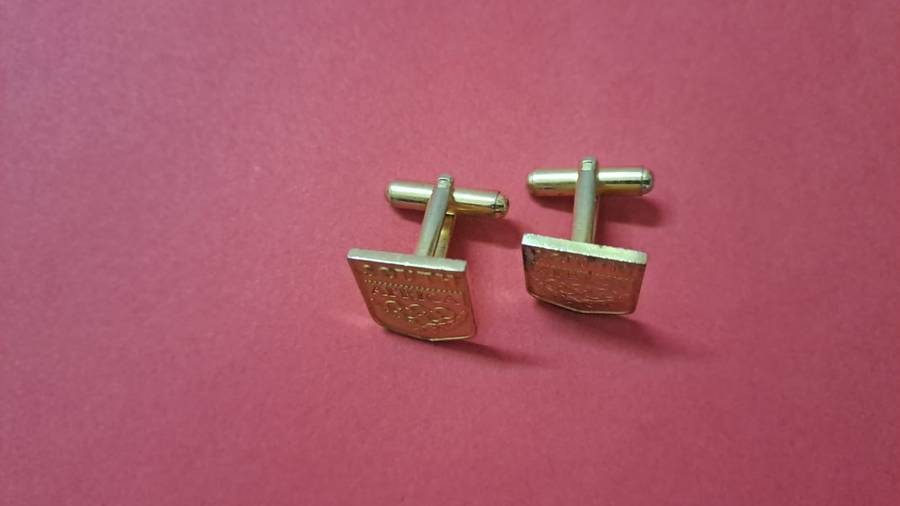 Cufflinks - Olympic Gold color.