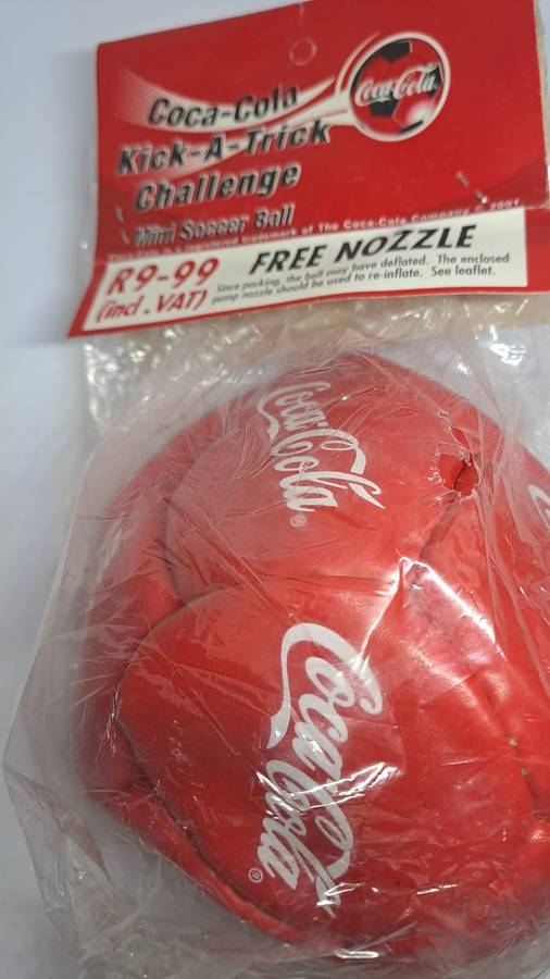 Coke - Coca Cola Mini Coke Soccer Ball. Kick-A-Trick Challenge