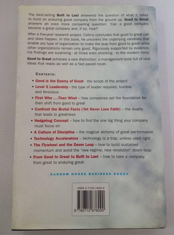 Book - Jim Collins - Good to Great.