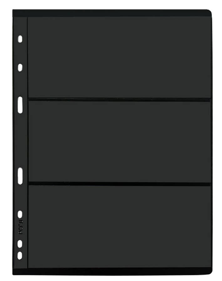 10pcs A4 Nine Holes, Stamp Album Page,3 Pocket Double-Sided.