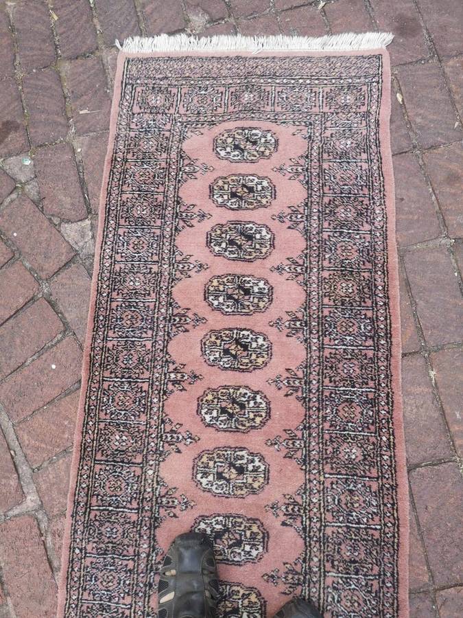 Afghan Bokhara Area Rug Hand knotted Wool - 2330 x 730mm