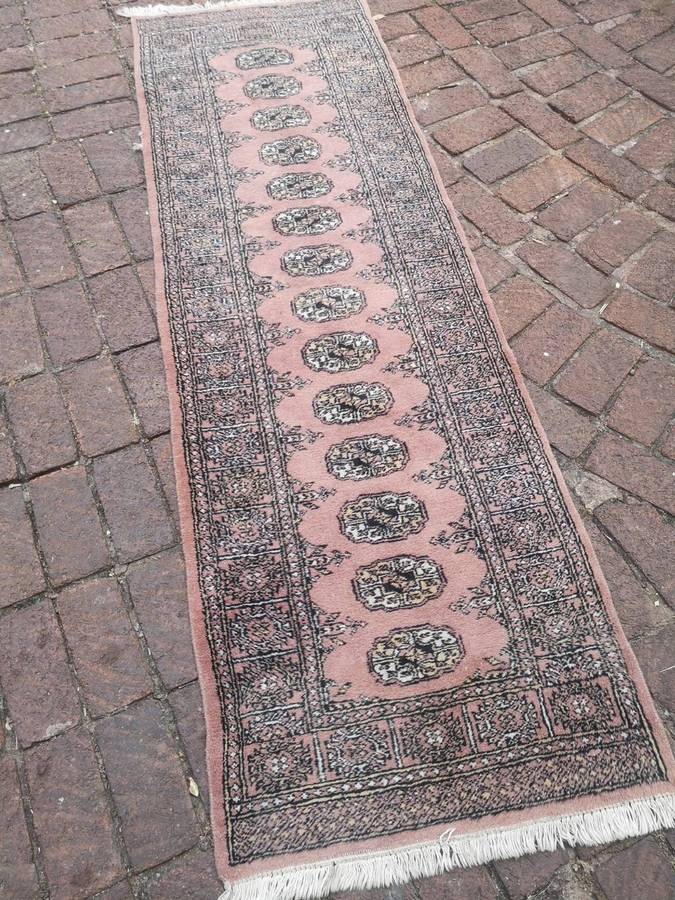 Afghan Bokhara Area Rug Hand knotted Wool - 2330 x 730mm