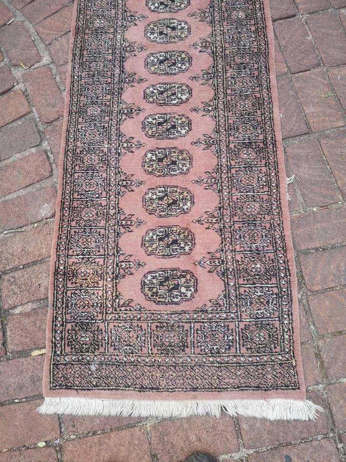 Afghan Bokhara Area Rug Hand knotted Wool - 2330 x 730mm