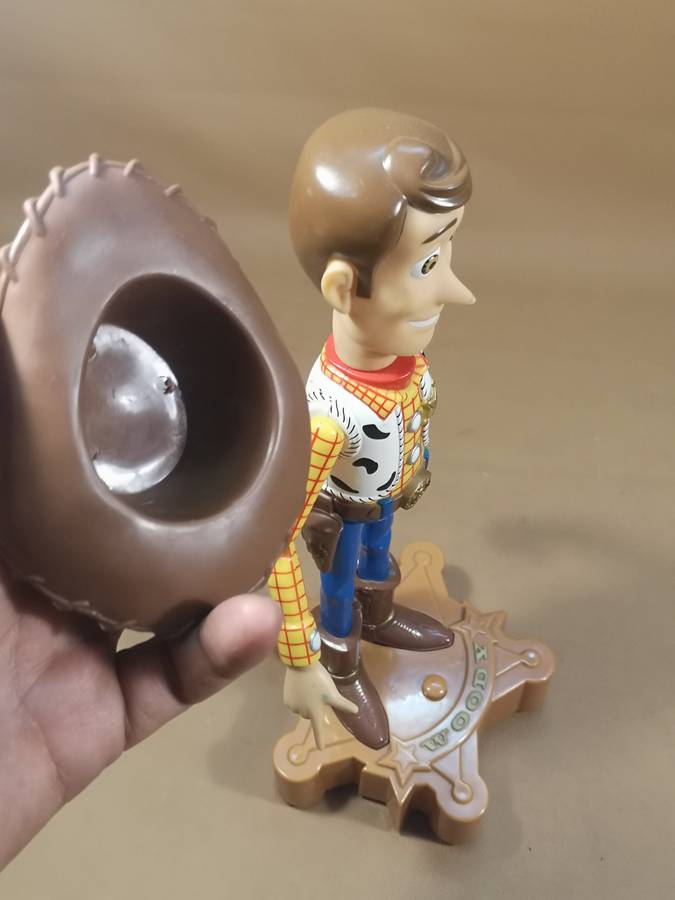 Very Large Vintage 90s Disney Toy Story Electronic Talking Woody Room Guard - 380mm