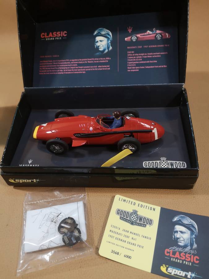 Scalextric Limited Edition 1/32 Juan Manuel Fangio Sport Classic Grand Prix Goodwood Revival Meeting