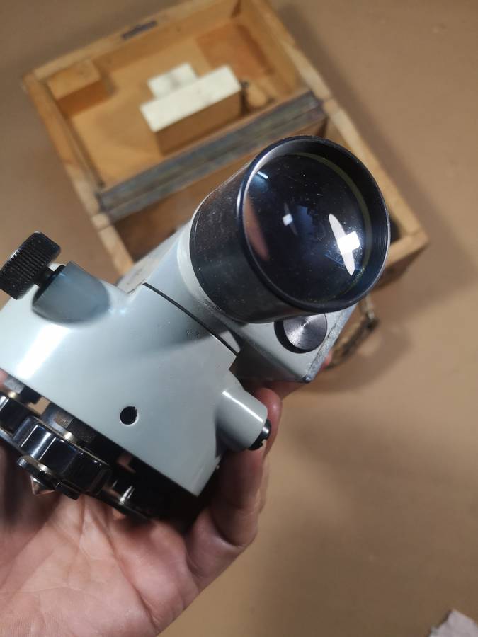 Vintage Askania Dumpy Level in a Beautiful Wooden Box