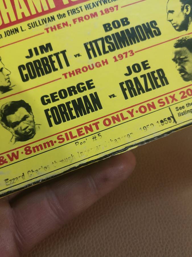 BW 8mm Ezzard Charles trough Ingemar Johansson (1950-1959) Boxing World Heavyweight Champ. Reel