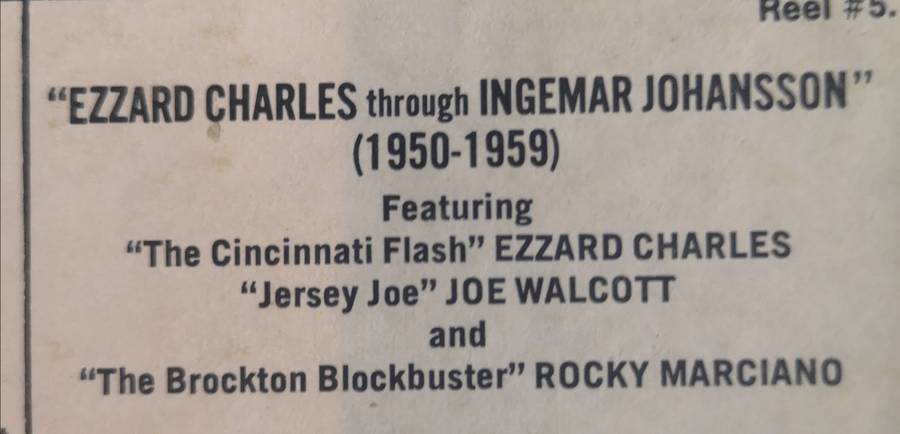 BW 8mm Ezzard Charles trough Ingemar Johansson (1950-1959) Boxing World Heavyweight Champ. Reel