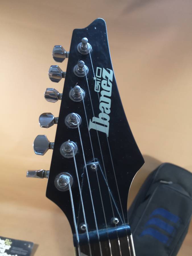 Ibanez Gio GRG170DX Jewel Blue Electric Guitar with Mother of Pearl Inlays