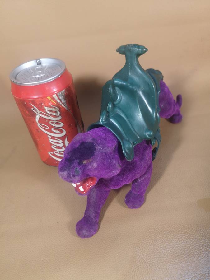 RARE!! HE-MAN 1981 PANTHOR figure + saddle skeletor cat Masters of the Universe MOTU