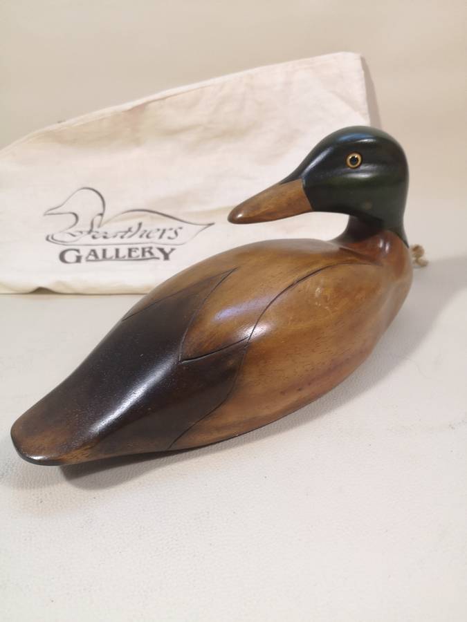 Limited Edition 139/2000 Feathers of Knysna Antique Duck with Original Cloth Bag