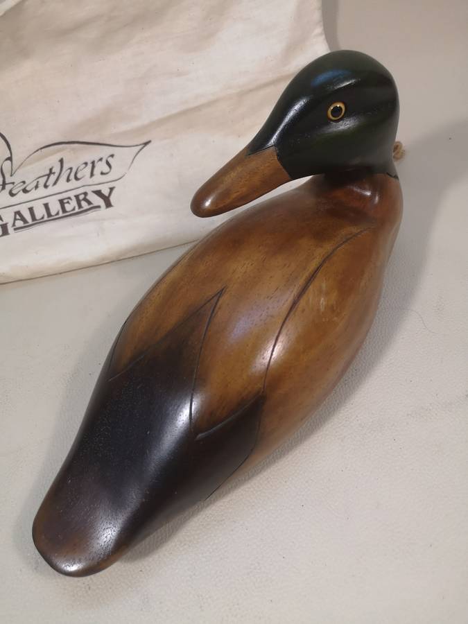 Limited Edition 139/2000 Feathers of Knysna Antique Duck with Original Cloth Bag