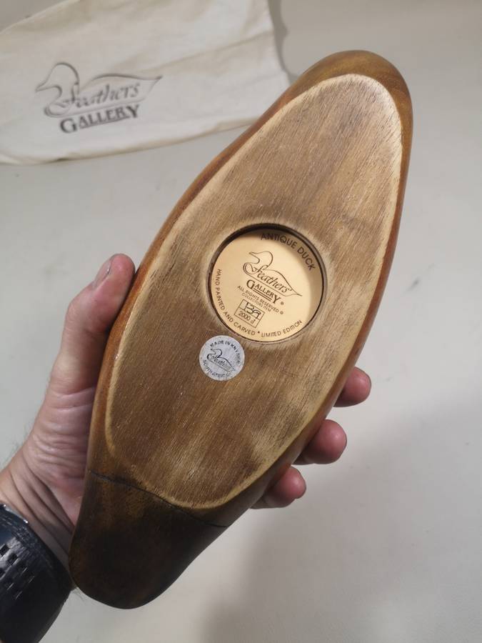 Limited Edition 139/2000 Feathers of Knysna Antique Duck with Original Cloth Bag