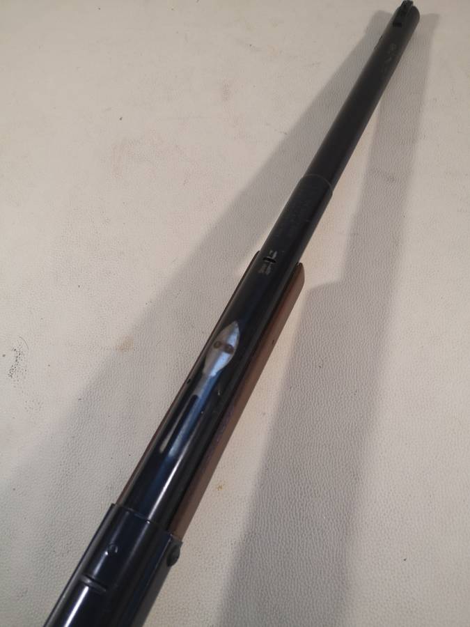 Vintage 1984 Daisy Model 95B Lever Action Wooden Stock Pneumatic Air Rifle