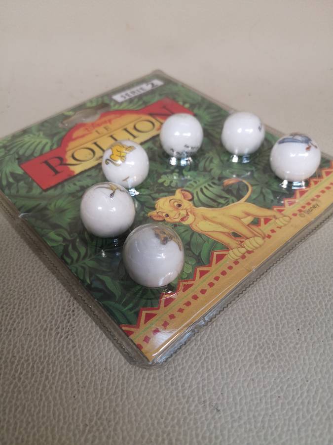 RARE VINTAGE 90'S THE LION KING MARBLES DISNEY ICOLO FRANCE NEW SEALED !