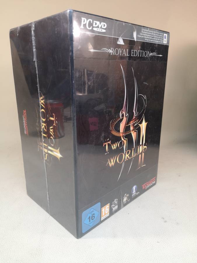 AMAZING!!! 100% UNOPENED TWO WORLDS II ROYAL COLLECTION BIG BOX PC EDITION