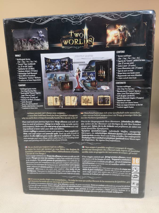 AMAZING!!! 100% UNOPENED TWO WORLDS II ROYAL COLLECTION BIG BOX PC EDITION