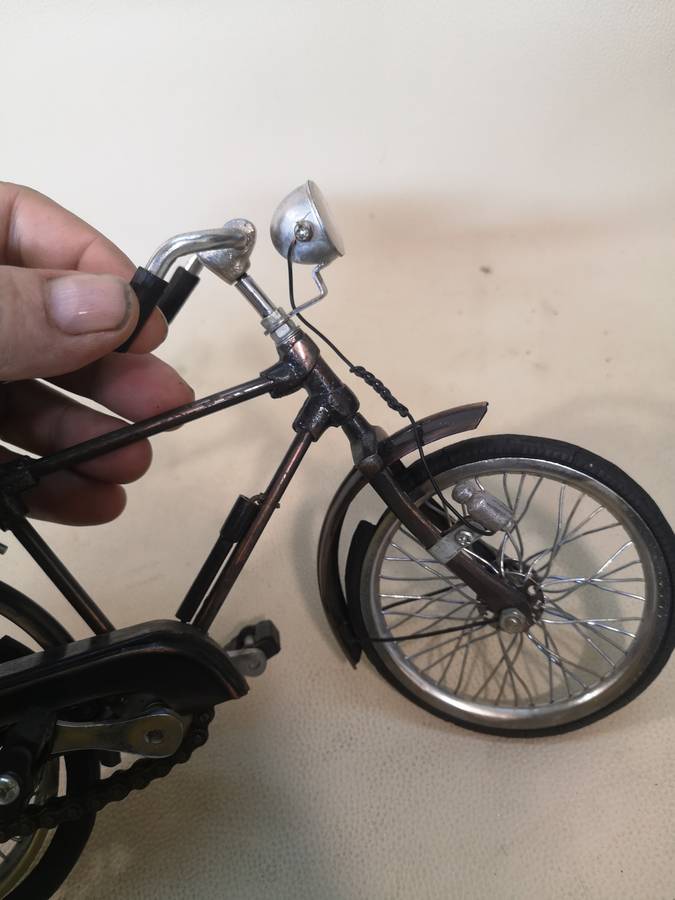 A Beautiful Metal Miniature 1/6 Antique Bicycle.