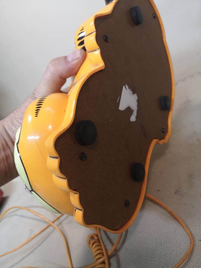 Vintage Garfield Telephone Tyco Phone Landline 1981 Cat Eyes Open & Close 80s