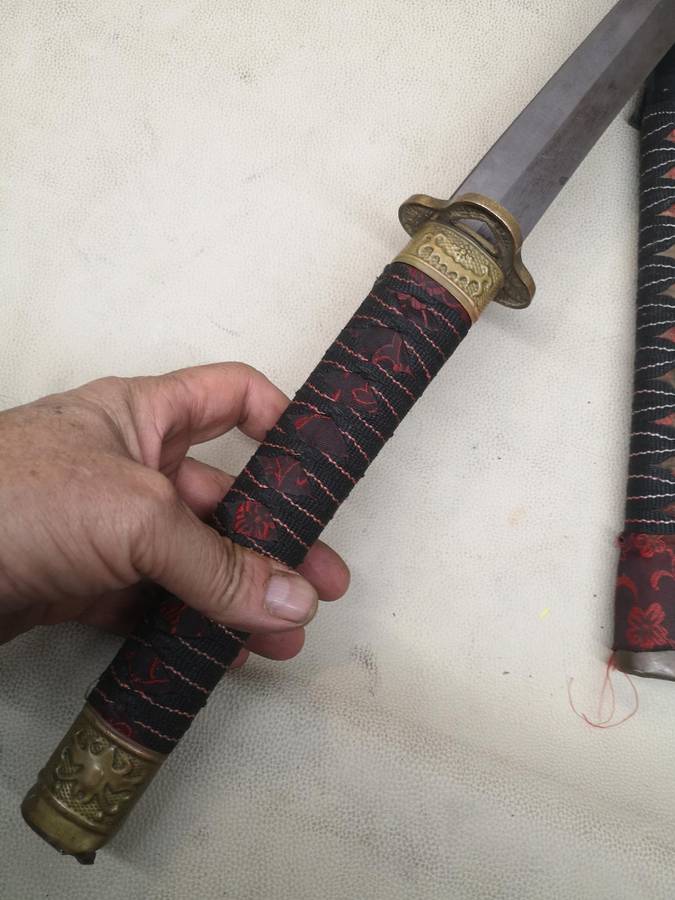 Stunning Brass and Steel Japanese Katana - Needs Sharpening 1000mm