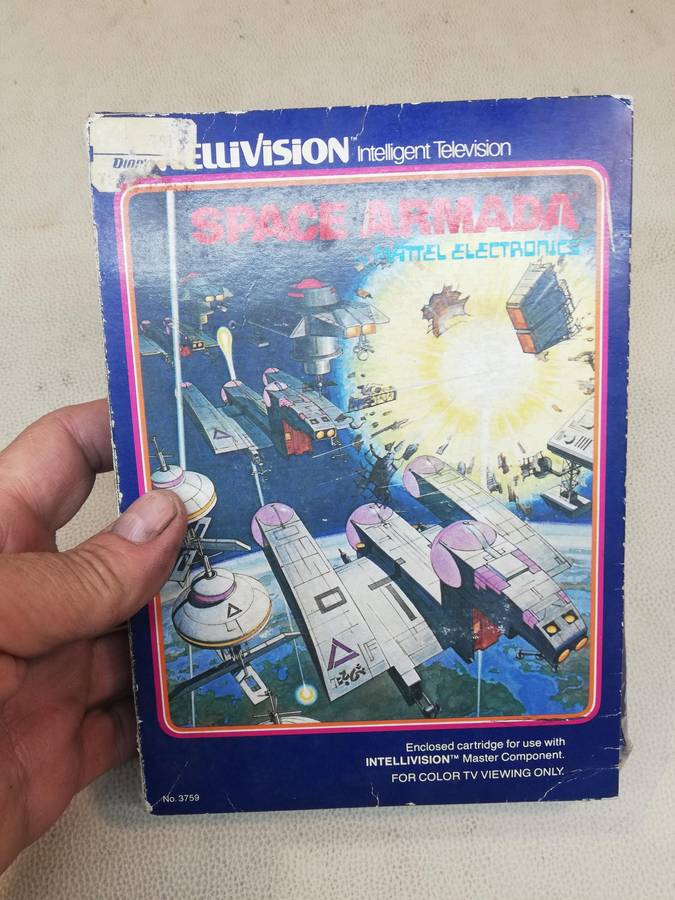 Vintage 1981 Mattel Intellivision Space Armada Game - Complete