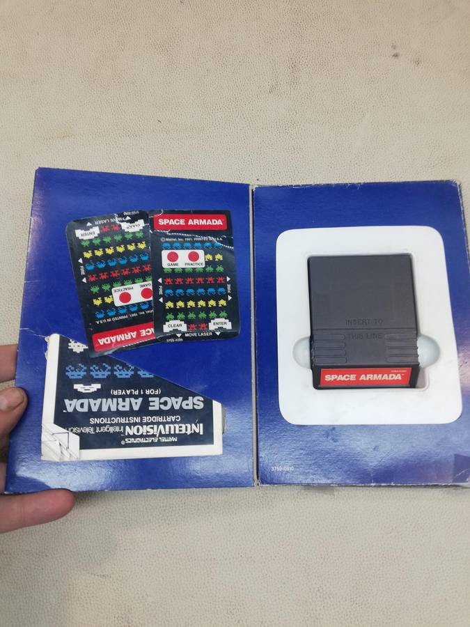 Vintage 1981 Mattel Intellivision Space Armada Game - Complete