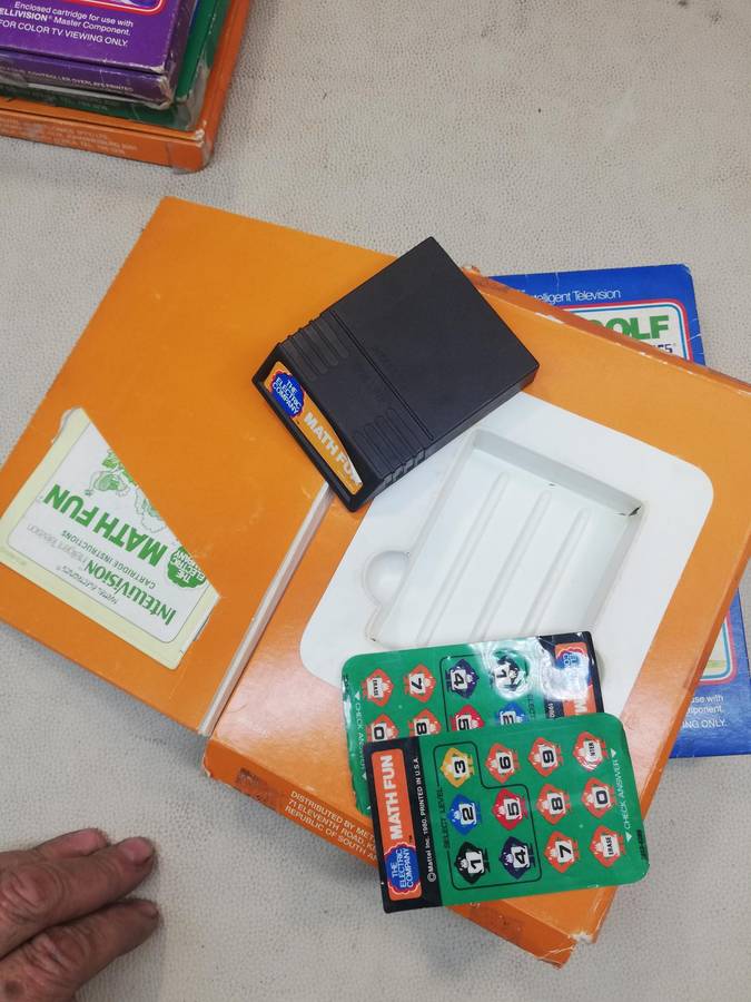 5 Vintage 1981 Mattel Intellivision Game's  - Complete