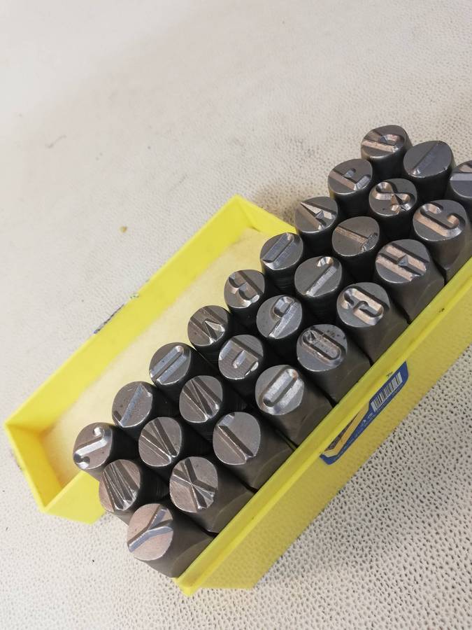 Vintage Dejuca Tpl 120mm (Set of 27) Letter Punches (Unused)