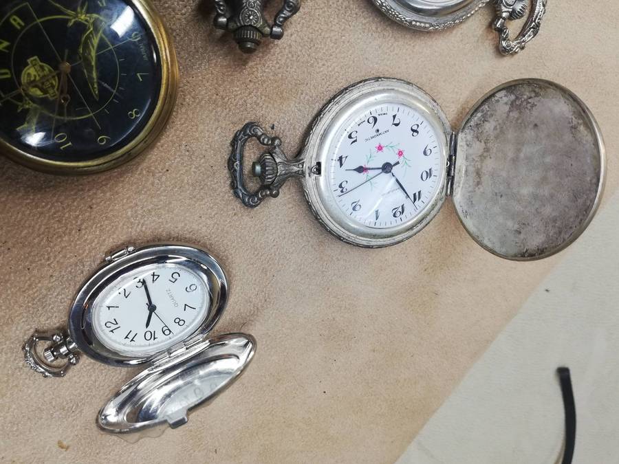 Huge Collection of Pocket Watches - Works but Needs New Batteries