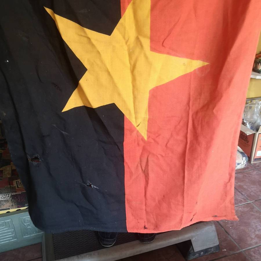 Original Mpla Fapla Flag Captured During The Battle of Cuito Cuanavale 1988