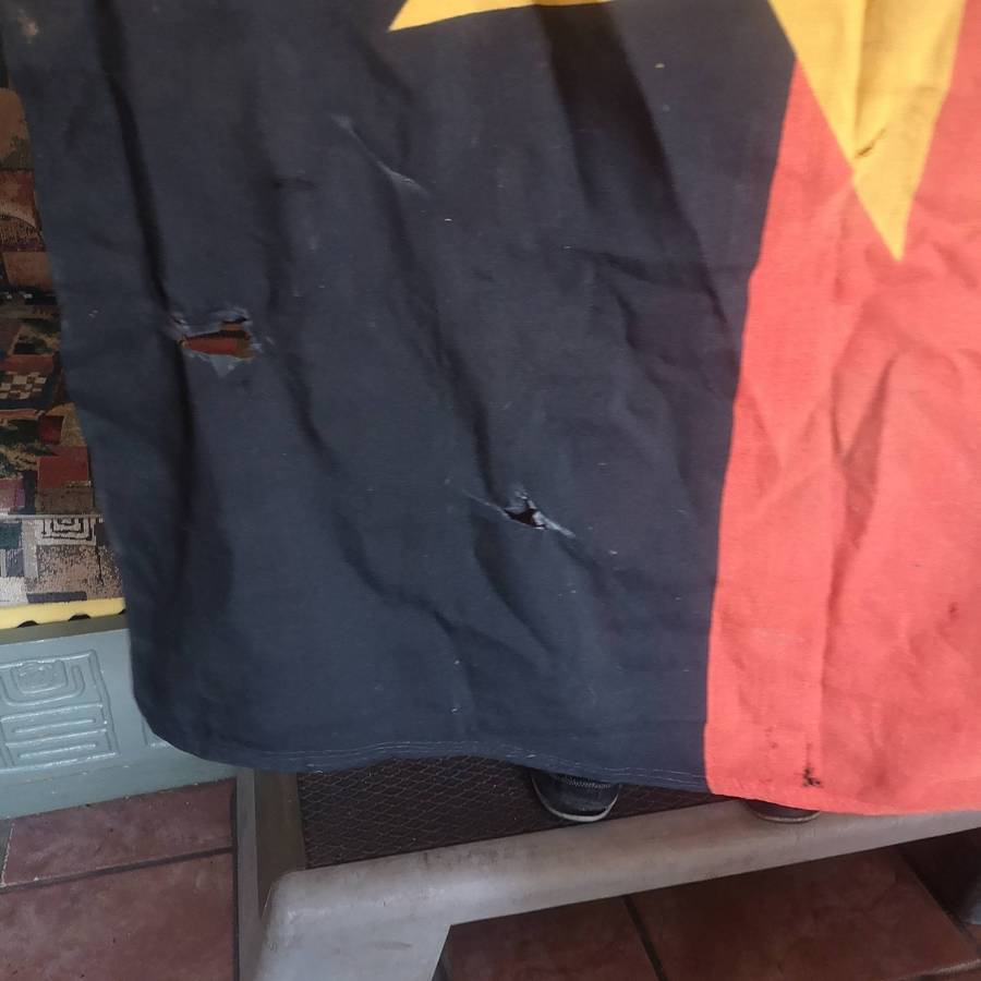 Original Mpla Fapla Flag Captured During The Battle of Cuito Cuanavale 1988