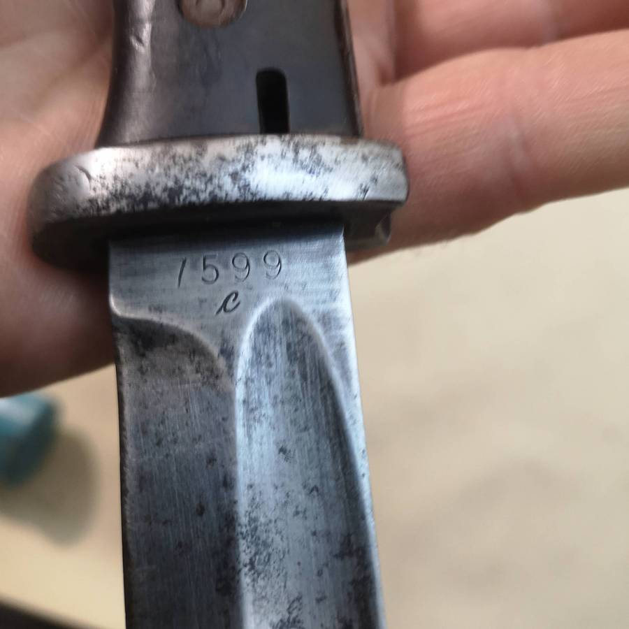 Rare WWII German Third Reriegh S84/98 Bayonet Marked F HERDER A.SN