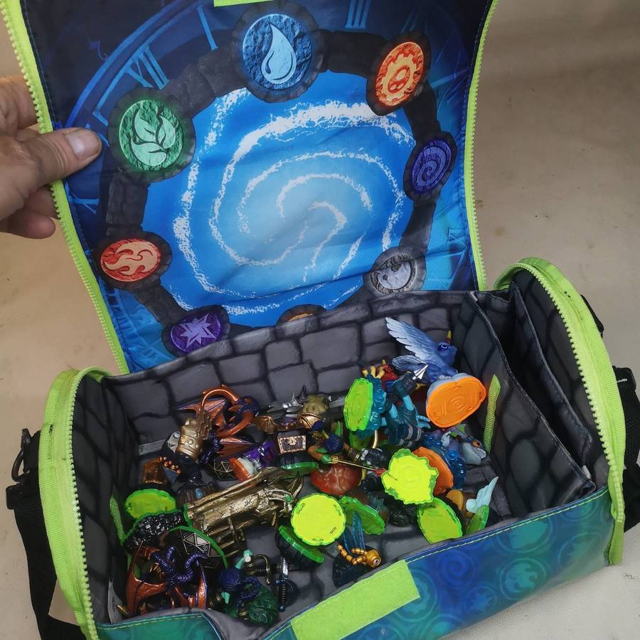 Huge Skylander Figure Collection with an Skylanders SPYRO'S Adventure Storage Case