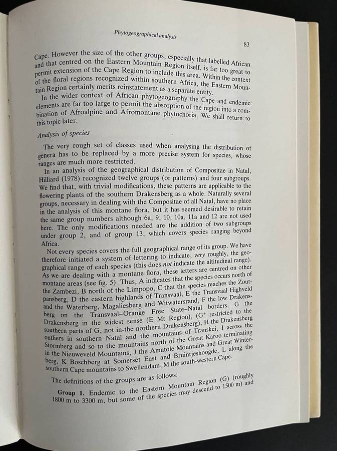 The Botany of the Southern Natal Drakensberg