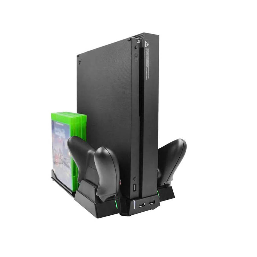MultiFunctional Stand with Cooling Fan and Charging Dock for Xbox One X
