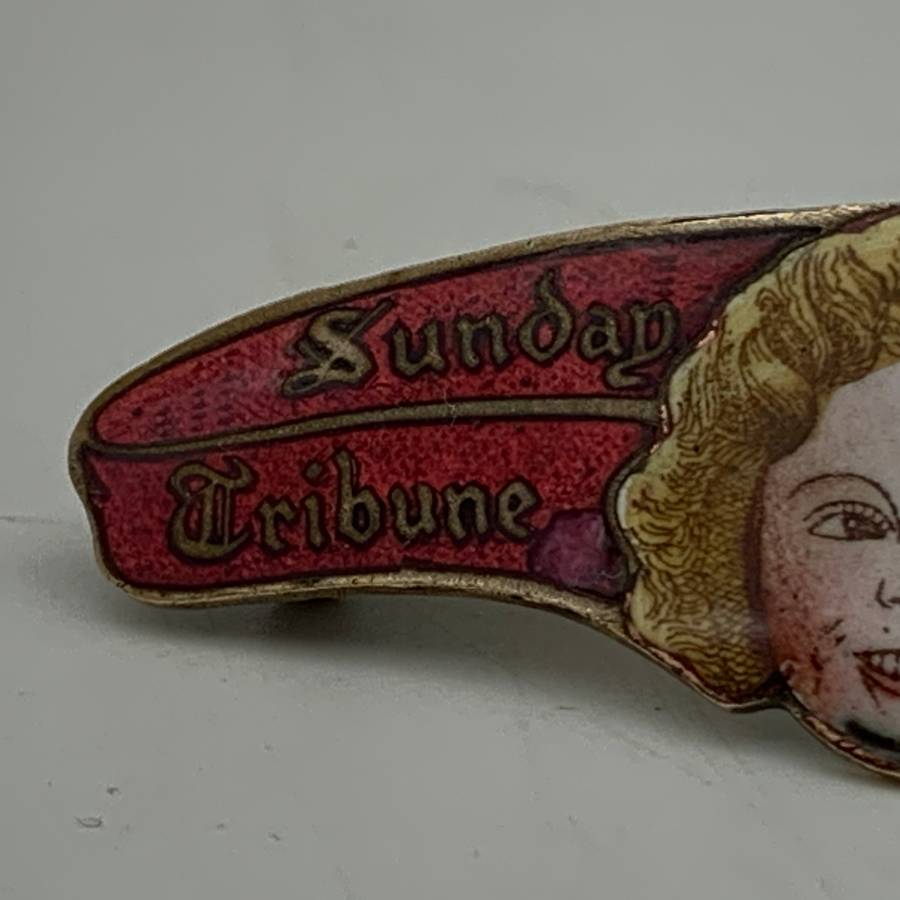 Scarce Enamel 'Shirley Temple' Brooch